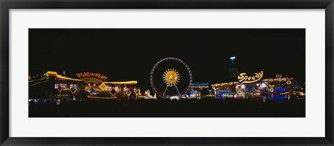 Framed Ferris Wheel, Oktoberfest, Munich, Germany Print