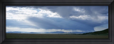 Framed Storm cloud over a landscape, Weston Pass, Colorado, USA Print