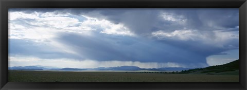 Framed Storm cloud over a landscape, Weston Pass, Colorado, USA Print