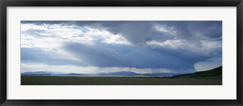 Framed Storm cloud over a landscape, Weston Pass, Colorado, USA Print