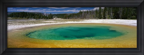 Framed Spring, Beauty Pool, Yellowstone National Park, Wyoming, USA Print