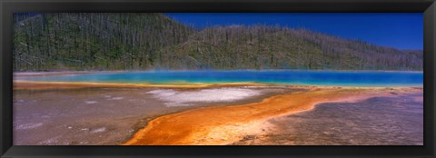 Framed Grand Prismatic Spring, Yellowstone National Park, Wyoming, USA Print