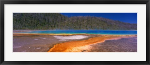 Framed Grand Prismatic Spring, Yellowstone National Park, Wyoming, USA Print