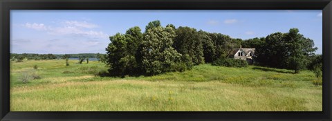 Framed House in a field, Otter Tail County, Minnesota, USA Print