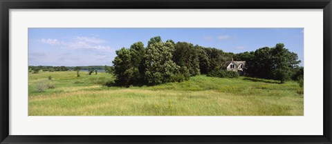 Framed House in a field, Otter Tail County, Minnesota, USA Print