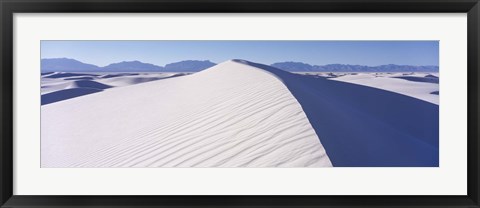 Framed Hills in the White Sands Desert, New Mexico Print