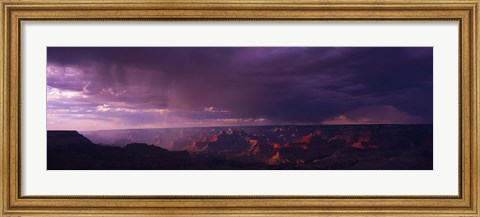 Framed Storm Clouds over Grand Canyon, Arizona Print