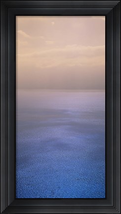 Framed Reflection of clouds on water, Lake Geneva, Switzerland Print