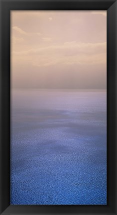 Framed Reflection of clouds on water, Lake Geneva, Switzerland Print