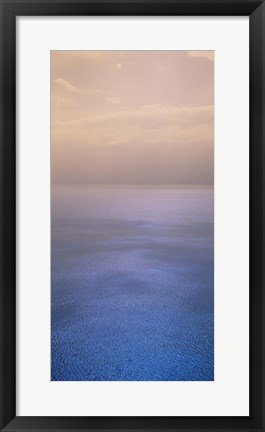 Framed Reflection of clouds on water, Lake Geneva, Switzerland Print