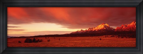 Framed Sunrise Grand Teton National Park WY Print