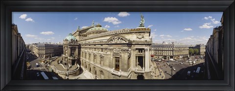 Framed High Angle View Of Opera Garnier, Paris, France Print