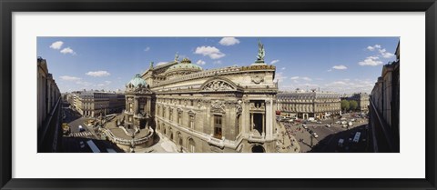 Framed High Angle View Of Opera Garnier, Paris, France Print