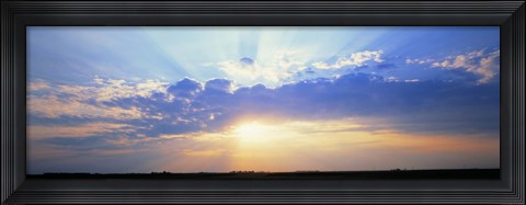 Framed Sunrise Stelle IL USA Print