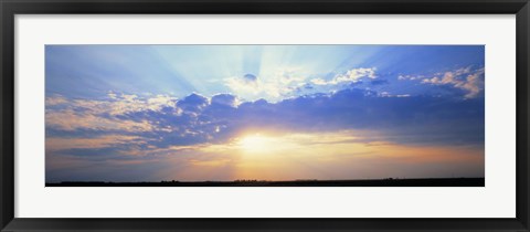 Framed Sunrise Stelle IL USA Print