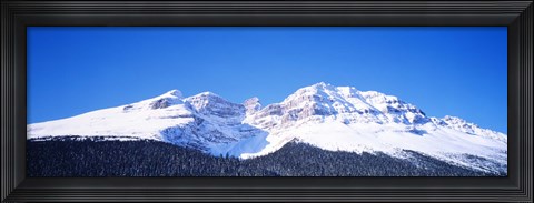 Framed Snow Covered Mountain, Banff National Park Alberta Canada Print