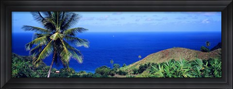 Framed Pigeon Point Tobago Print