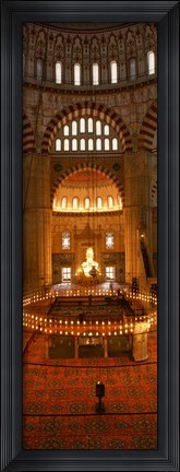 Framed Interior of Selimiye Mosque, Turkey Print