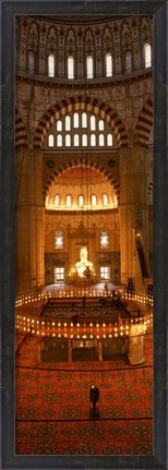 Framed Interior of Selimiye Mosque, Turkey Print