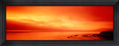 Framed Pacific Coast CA Print