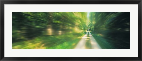 Framed Road, Greenery, Trees, Germany Print