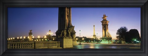 Framed France, Paris, Pont Alexandre III Print