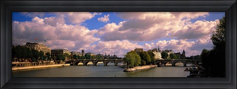 Framed France, Paris, Seine River Print