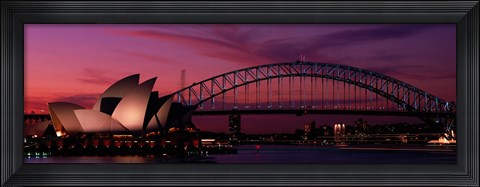 Framed Australia, Sydney, sunset Print