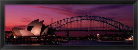 Framed Australia, Sydney, sunset Print