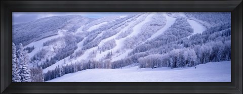 Framed Mountains, Snow, Steamboat Springs, Colorado, USA Print