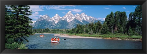 Framed Rafters Grand Teton National Park WY USA Print