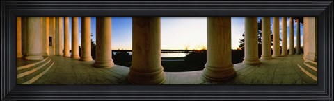 Framed Jefferson Memorial Columns, Washington DC Print