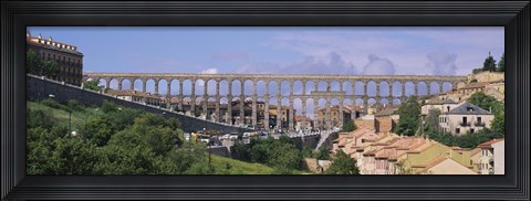Framed Road Under An Aqueduct, Segovia, Spain Print