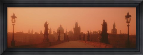 Framed Daybreak Karluvmost Praha Czech Republic Print