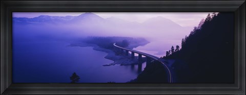 Framed Twilight road Germany Print