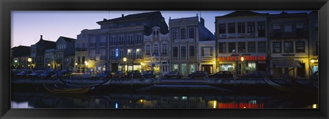 Framed Buildings at the waterfront, Costa De Prata, Aveiro, Portugal Print