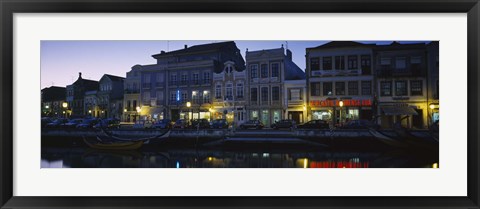 Framed Buildings at the waterfront, Costa De Prata, Aveiro, Portugal Print