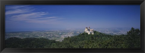 Framed Pena Palace, Sintra, Lisbon, Portugal Print