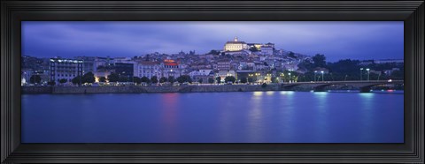 Framed Buildings at the waterfront, Mondego River, Coimbra, Beira Litoral, Beira, Portugal Print