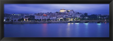 Framed Buildings at the waterfront, Mondego River, Coimbra, Beira Litoral, Beira, Portugal Print