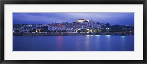 Framed Buildings at the waterfront, Mondego River, Coimbra, Beira Litoral, Beira, Portugal Print