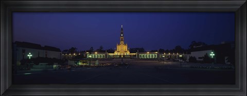 Framed Our Lady Of Fatima at Night, Fatima, Portugal Print