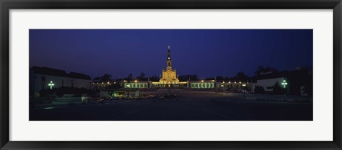 Framed Our Lady Of Fatima at Night, Fatima, Portugal Print