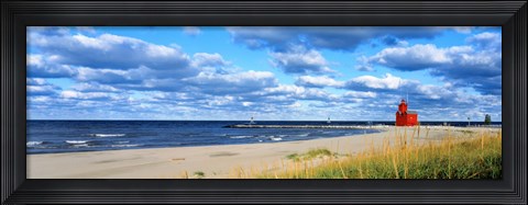 Framed Big Red Lighthouse, Holland, Michigan, USA Print