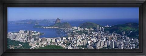 Framed Skyline, Cityscape, Coastal City, Rio De Janeiro, Brazil Print