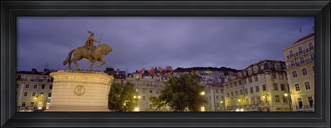 Framed Low angle view of a statue, Castelo De Sao Jorge, Lisbon, Portugal Print
