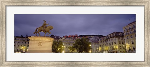 Framed Low angle view of a statue, Castelo De Sao Jorge, Lisbon, Portugal Print