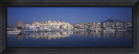 Framed Buildings at the waterfront, Marbella, Spain Print