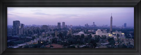 Framed Dusk Cairo Gezira Island Egypt Print