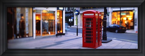 Framed Phone Booth, London, England, United Kingdom Print